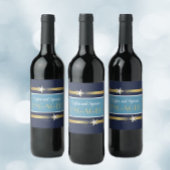 Étiquette Pour Bouteilles De Vin Fête de fiançailles classe et amusante