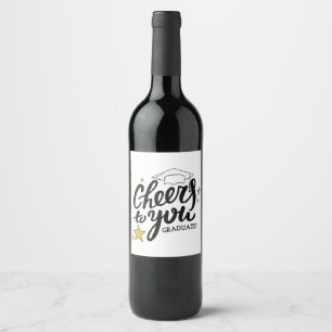 Étiquette Pour Bouteilles De Vin Fête de la meilleure Graduation Graphiques