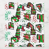 Étiquette Pour Bouteilles De Vin Fête de la menthe (Étiquettes simples)