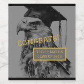 Étiquette Pour Bouteilles De Vin Fête de l'obtention du diplôme (Étiquettes simples)