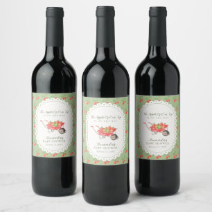Étiquette Pour Bouteilles De Vin Fête de naissance Rustique Apple Of Our Eye récolt