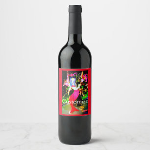 Étiquette Pour Bouteilles De Vin Fête de sirène rouge Thunder_Cove