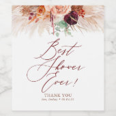 Étiquette Pour Bouteilles De Vin Fête des mariées exotique Hostess Merci Cadeau (Étiquettes simples)