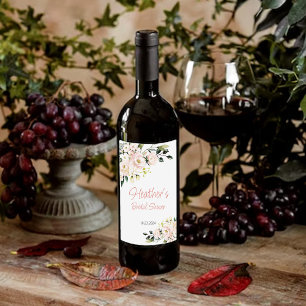 Étiquette Pour Bouteilles De Vin Fête des mariées RoseGold Bachelorette Party