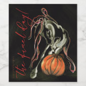 Étiquette Pour Bouteilles De Vin Fête d'Halloween (Étiquettes simples)