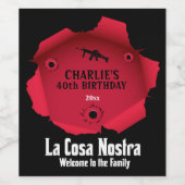 Étiquette Pour Bouteilles De Vin Fête du homard (Étiquettes simples)