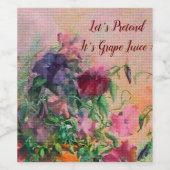 Étiquette Pour Bouteilles De Vin Fête du jardin (Étiquettes simples)