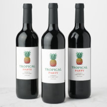 Fête tropicale rétro ananas