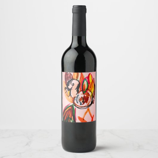 Étiquette Pour Bouteilles De Vin Feuille de dinde (Devant)