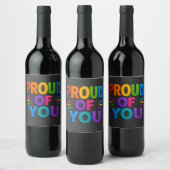 Étiquette Pour Bouteilles De Vin Fier de toi (Bouteilles)