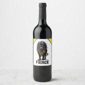 Étiquette Pour Bouteilles De Vin Fierce (Devant)