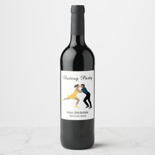 Étiquette Pour Bouteilles De Vin Figure (Devant)