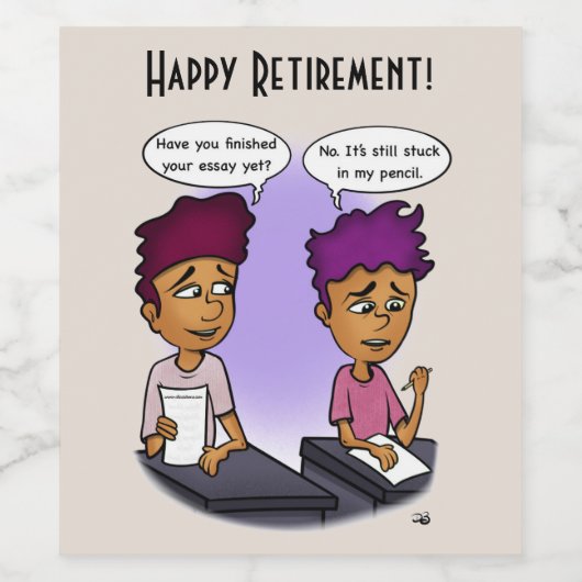 Étiquette Pour Bouteilles De Vin Fixé Dans Le Crayon Flexible (Étiquettes simples)