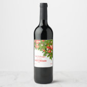 Étiquette Pour Bouteilles De Vin Fleur de fruit de pêche (Devant)