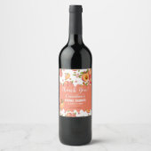 Étiquette Pour Bouteilles De Vin Fleur de pêcher (Devant)