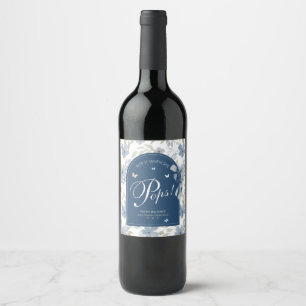 Étiquette Pour Bouteilles De Vin Fleur et grandir Pop It When She Pop Wine Étiquett