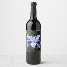 Fleur violet blanc soyeux