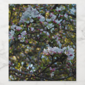 Étiquette Pour Bouteilles De Vin Fleurs d'Apple (Étiquettes simples)