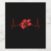 Étiquette Pour Bouteilles De Vin Fleurs Hibiscus Blossom (Étiquettes simples)