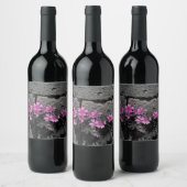 Étiquette Pour Bouteilles De Vin Fleurs violettes (Bouteilles)