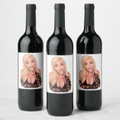 Étiquette Pour Bouteilles De Vin Flirty blonde Thunder_Cove (Bouteilles)