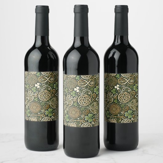 Étiquette Pour Bouteilles De Vin Floraison Celtique (Bouteilles)