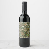 Étiquette Pour Bouteilles De Vin Floraison Celtique (Devant)