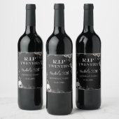 Étiquette Pour Bouteilles De Vin Floral Rip 20s 30e anniversaire fête (Bouteilles)