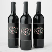 Étiquette Pour Bouteilles De Vin Floral Subtle Anti Trump 8647 86 47 Boho (Bouteilles)