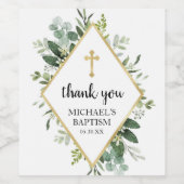 Étiquette Pour Bouteilles De Vin Foliage Cross Étiquette de bouteille à vin (Étiquettes simples)