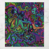 Étiquette Pour Bouteilles De Vin Fonte cérébrale (Étiquettes simples)