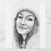 Étiquette Pour Bouteilles De Vin Food and Beverage Label Set - COLLEEN (Étiquettes simples)