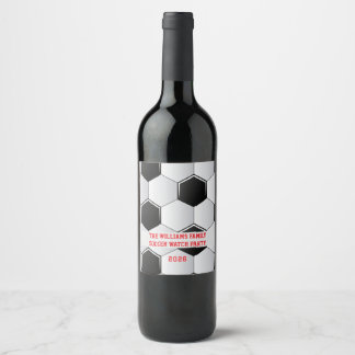 Étiquette Pour Bouteilles De Vin Foot Fútbol Bola 2026 Football Party