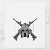 Étiquette Pour Bouteilles De Vin Force militaire (Étiquettes simples)