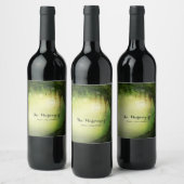 Étiquette Pour Bouteilles De Vin Forêt enchantée et lumières Vin de mariage personn (Bouteilles)