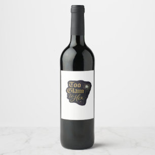 Étiquette Pour Bouteilles De Vin Forêts Mystiques Fantastiques Whimsigoth, Lunes &