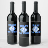 Étiquette Pour Bouteilles De Vin Fou d'échecs (Bouteilles)