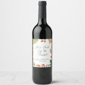 Étiquette Pour Bouteilles De Vin Frais du marché: Baby Shower Thème Marché de Produ