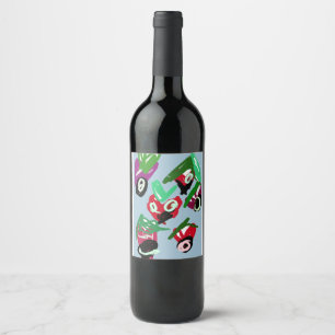 Étiquette Pour Bouteilles De Vin Fraises Saint-Valentin