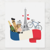 Étiquette Pour Bouteilles De Vin français (Étiquettes simples)