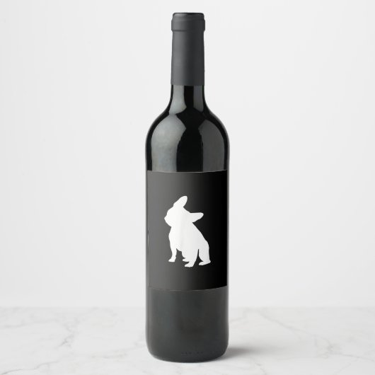 Étiquette Pour Bouteilles De Vin français bulldog | frenchie cadeau mignon (Devant)