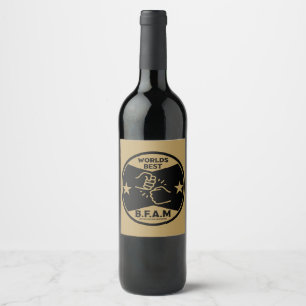 Étiquette Pour Bouteilles De Vin Frère d'une autre mère