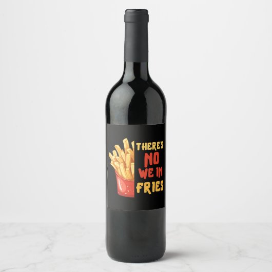 Étiquette Pour Bouteilles De Vin frites (Devant)