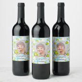 Étiquette Pour Bouteilles De Vin Frog Prince Anniversaire de enfant (Bouteilles)
