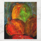 Étiquette Pour Bouteilles De Vin Fruit (Étiquettes simples)