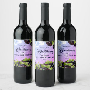 Étiquette Pour Bouteilles De Vin Fruit Blackberry