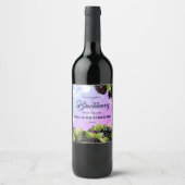 Étiquette Pour Bouteilles De Vin Fruit Blackberry (Devant)
