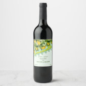 Étiquette Pour Bouteilles De Vin Fruit de citron moderne Lemoncello (Devant)