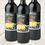 Étiquette Pour Bouteilles De Vin Funny 80 alors que Citer photo 80e anniversaire<br><div class="desc">Funny 80 alors que Citer Photo 80th Birthday Vine Étiquette. Un texte motivant et drôle 80 Donc ce qui est génial pour une personne avec un sens de l'humour. Le texte est en jaune et noir. Ajoutez votre photo. Vous pouvez changer l'âge.</div>