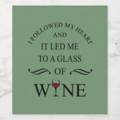 Étiquette Pour Bouteilles De Vin Funny cite le célèbre slogan de buveur de vin (Étiquettes simples)